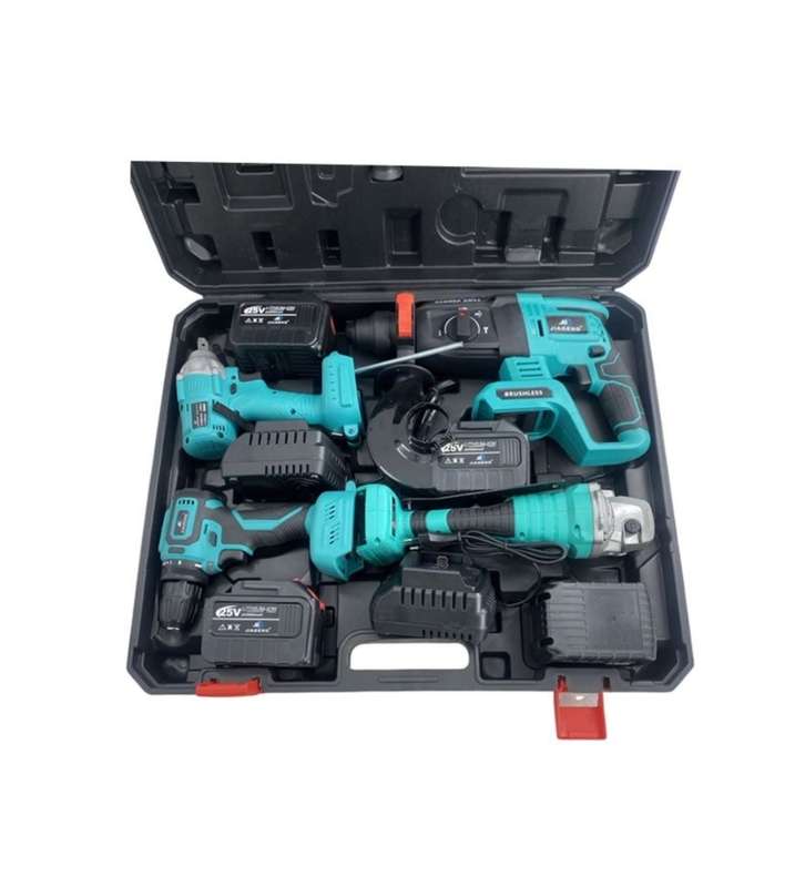 25V Multi-Function 4-in-1 Chargeable Cordless Power Tool Set -JG20375125