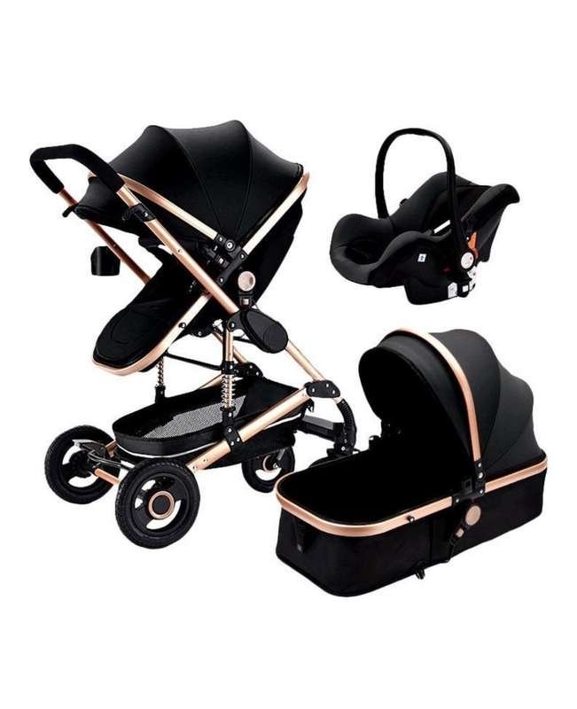 Belecoo 3 In 1 Foldable Baby Pram Stroller