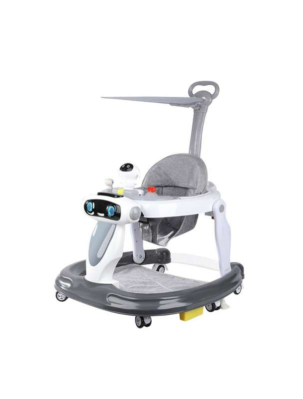 Six Wheel Multifunction Anti-rollover Baby Walker with Can adjustable Infant Push Trolley with Light