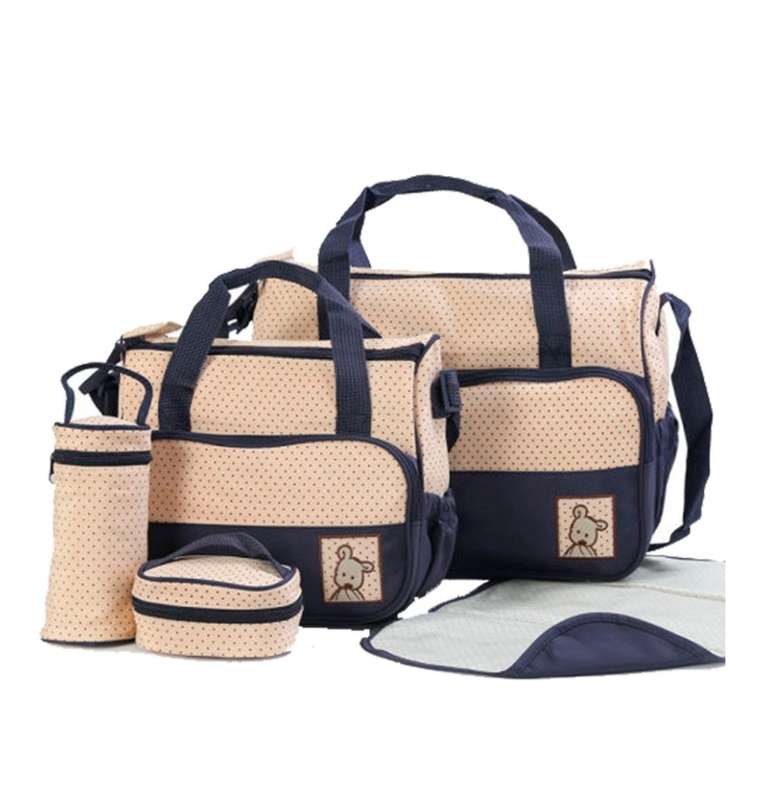 5-Piece Multifunctional Nappy Bag