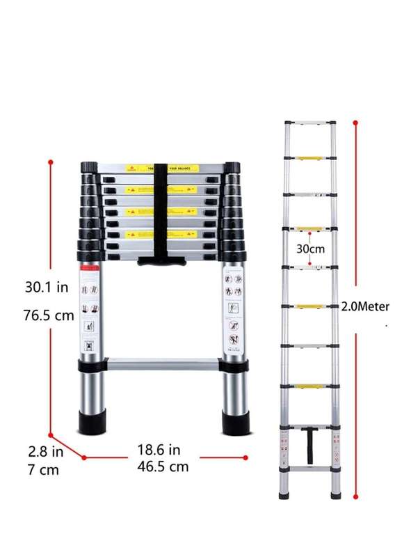 4.4m Straight Telescopic Ladder