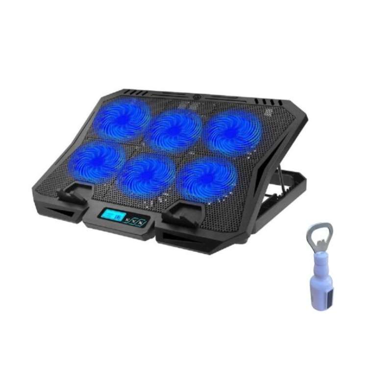 Six fan cooling laptop radiator