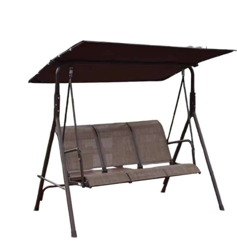 3 Seater Outdoor Swing with adjustable Canopy