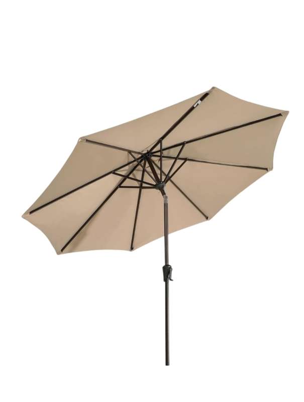 Outdoor Table Umbrella with Push Button Tilt and Crank