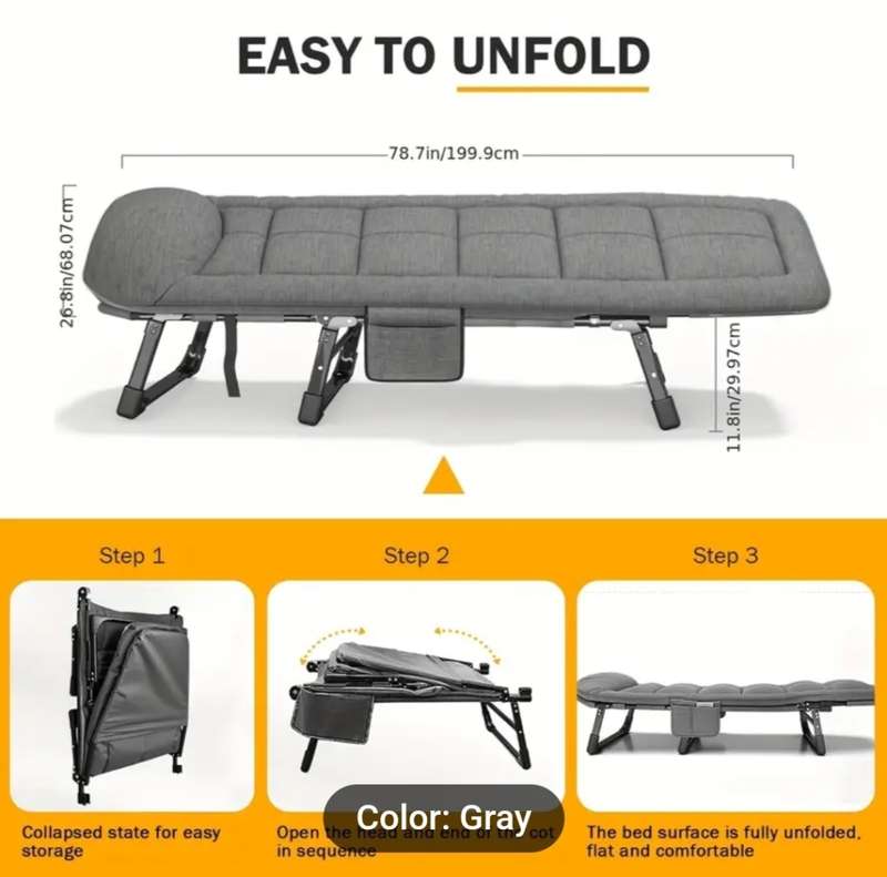 1pc Portable Adult Sleeping Bed