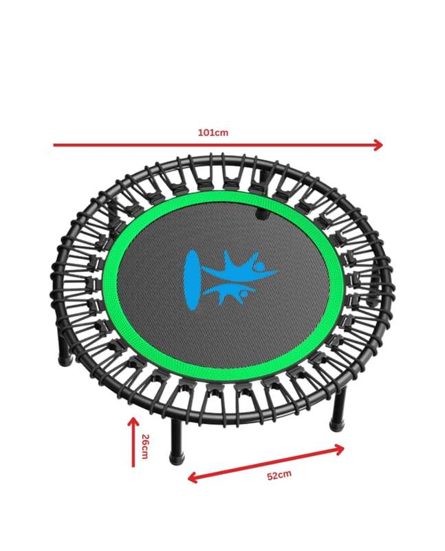 Rebounder Fitness Trampoline - Adjustable Handle Bar