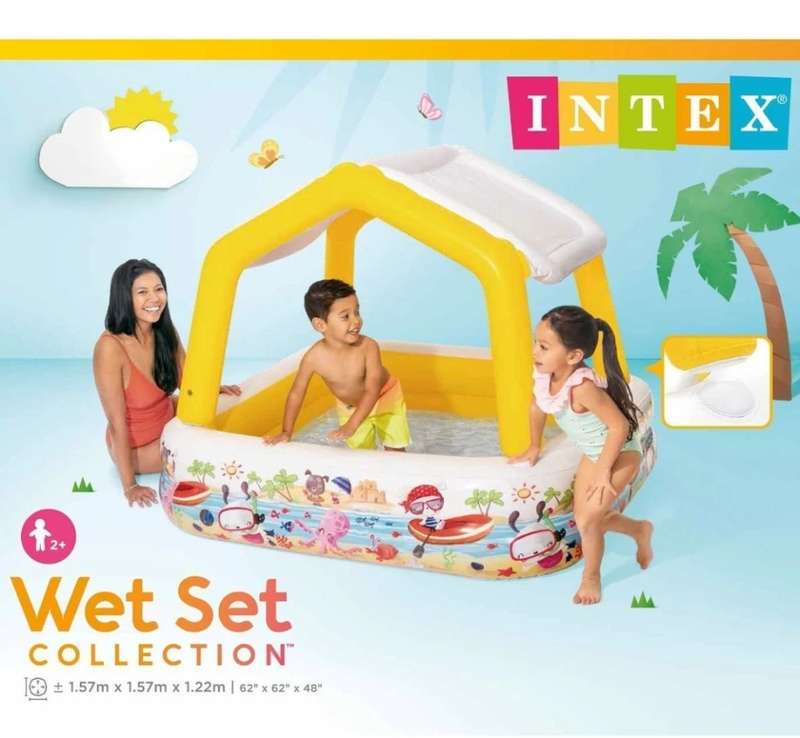 Intex Pool with Detachable Sun Shade