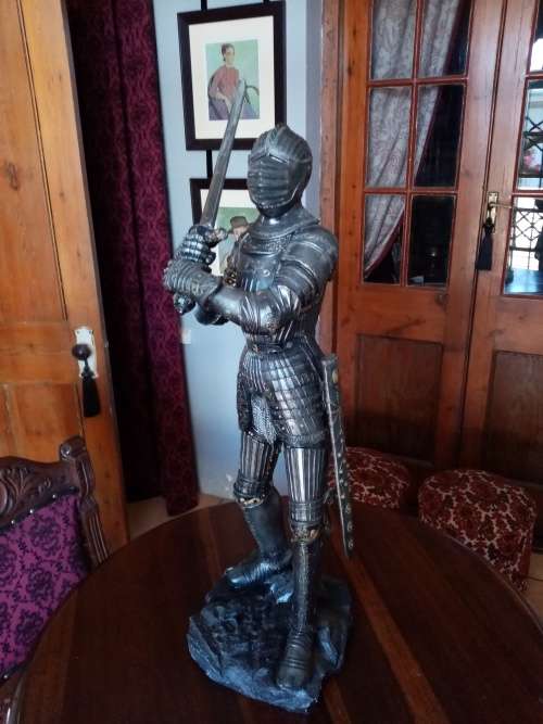 VERY LARGE KNIGHT FIGURINE