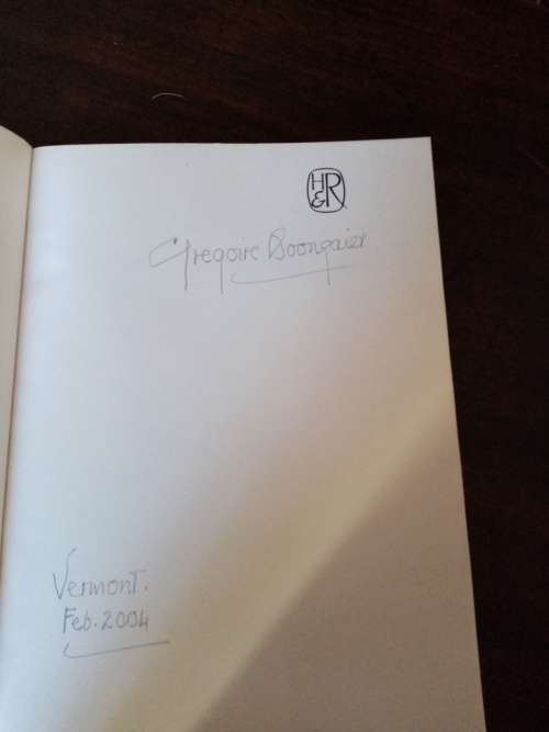 GREGOIRE BOONZAAIER BOOK BY MARTIN BEKKER ( AUTOGRAPHED BY GREGOIRE BOONZAAIER!)