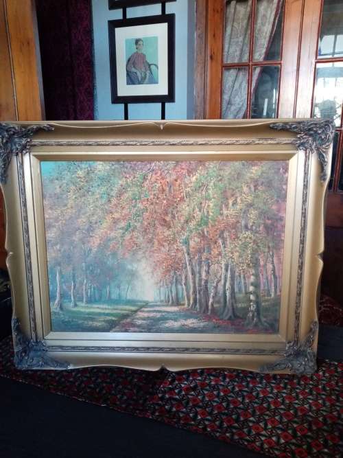 STUNNING OIL PAINTING BY CHARL VAN NIEKERK IN AN ORNATE FRAME