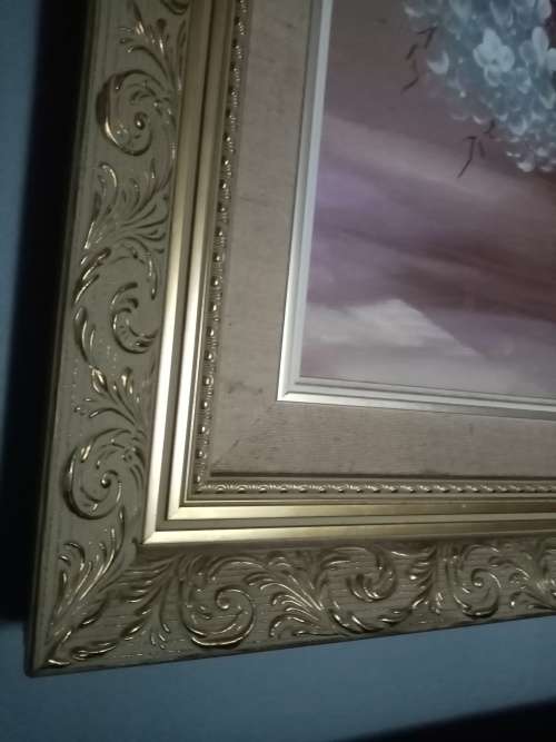 BEAUTIFUL LARGE OIL PAINTING IN ORNATE FRAME BY JANA DU TOIT