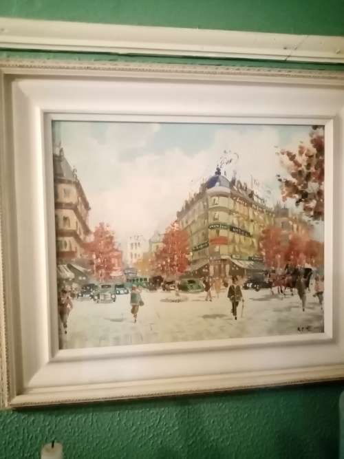 LARGE ORIGINAL SIGNED FRAMED OIL PAINTING