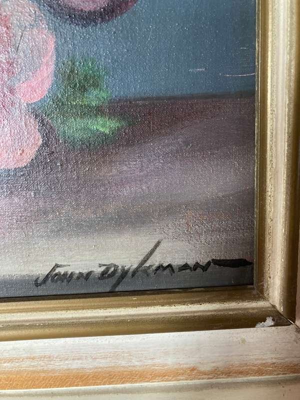 ORIGINAL FRAMED JOHN DYKMAN OIL PAINTING