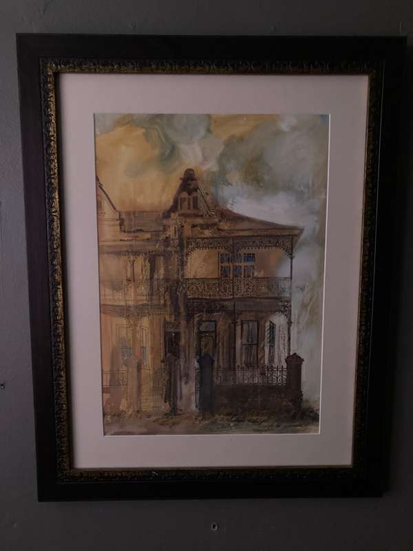 ORIGINAL ALF GUNDERSEN PAINTING ` SIVEWRIGHT AVE DOORNFONTEIN`