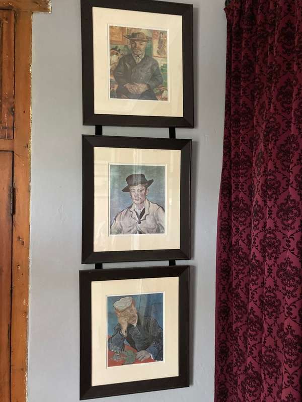 6 X FRAMED VAN GOGH PRINTS BEHIND GLASS