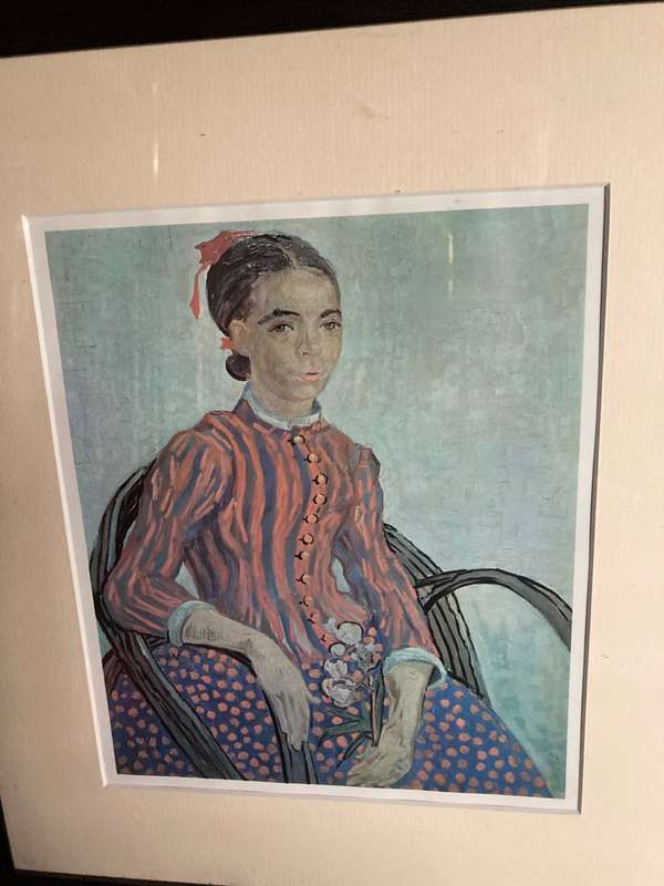 6 X FRAMED VAN GOGH PRINTS BEHIND GLASS