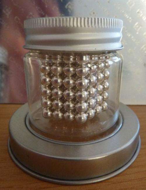 White Neodymium cube