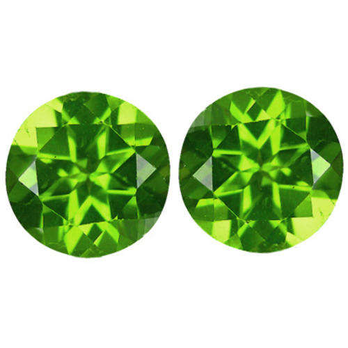 2.64cts SPARKLING PAIR!! - Natural Apple Green RARE BURMESE Peridot - BURMESE - R 4'000.00