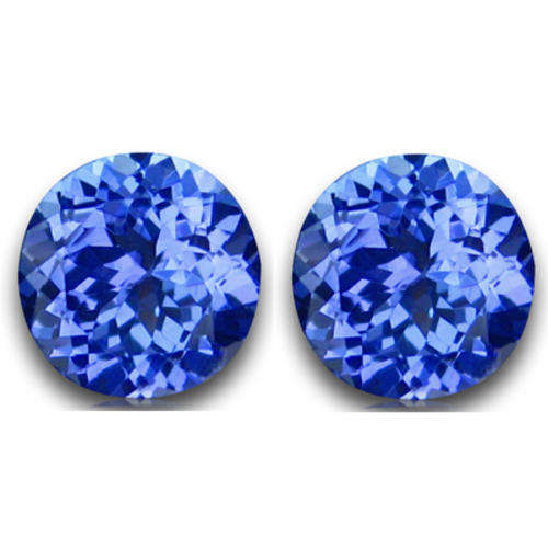 0.90cts Pair AA TANZANITE - Purple Blue - VVS - Est. R 10'350.00