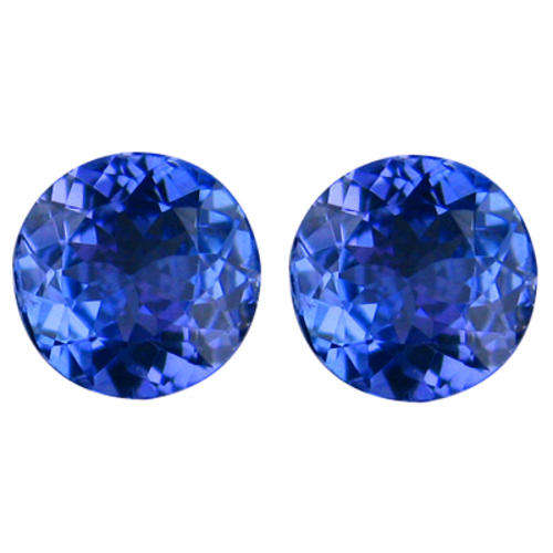 1.67cts Pair AAA TANZANITE - Purple Blue - VVS - "D" Block - Est. R 22'545.00