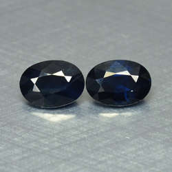 1.51cts Pair ELEGANT - 100% NATURAL DEEP Blue SAPPHIRE - VS1 - Est. R 11'325.00