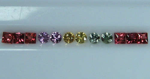 WOW!!! 1.26cts 100% Genuine NATURAL MIXED COLOUR SAPPHIRES - Est R 12'947.00