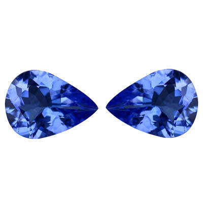 0.27cts PAIR MESMERIZING!!! 100% GENUINE Natural TANZANITE PURPLISH VIOLET