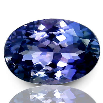 1.06ct ELEGANT!!!! 100% Natural TANZANITE Purplish Blue - VVS