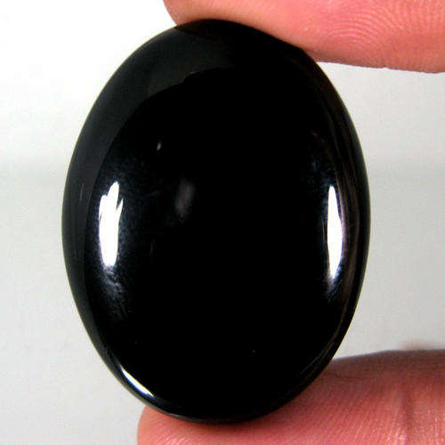""HUGE MUSEUM SIZE"" â 24.17ct â Genuine BLACK ONYZ - Oval Cabochon - AFRICA - R 2'054.00