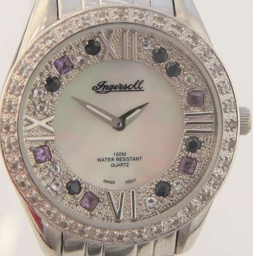 INGERSOLL*** Gems Exotica - Branded Watch -  Swiss Movement , MOP, Gems - R1 Start with NO Reserve