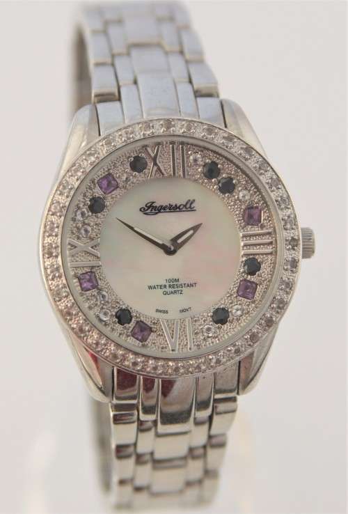 INGERSOLL*** Gems Exotica - Branded Watch -  Swiss Movement , MOP, Gems - R1 Start with NO Reserve
