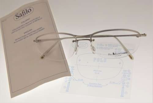 POLO by RALPH LAUREN Optical Frame - Titanium-Made in Italy-Semi-Rimless-R1 Start with NO Reserve
