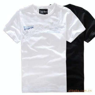 G-STAR MAN'S 2010 SUMMER FASHIONAL MANS T-SHIRT  WHITE   BLACK