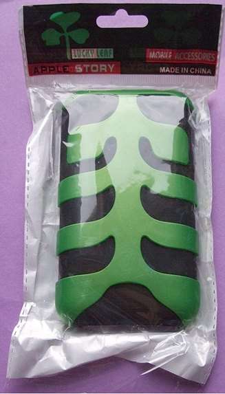 Green and Black Silicone Cover for iPhone 3G/3GS