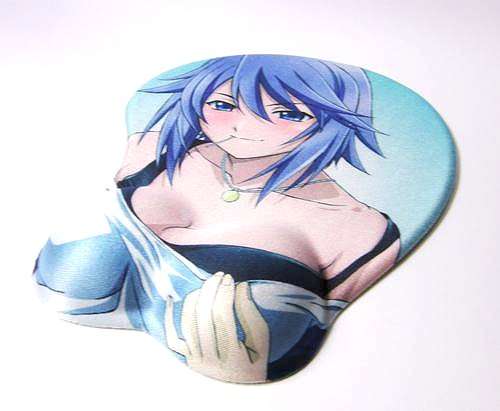 Sexy Anime Mousepad with 3D Silicon Breast Wrist Rest - Mizore Shirayuki