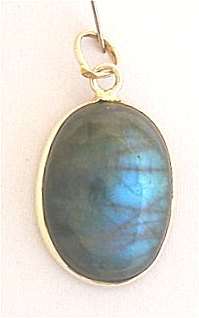 Stunning Fiery Labradorite set in Solid 925 Sterling Silver Pendant