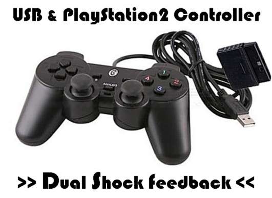 ShenZhen 3-in-1 Controller with USB & PlayStation2 Support (with Dual Shock Feedback)