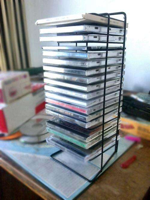 Black Metal CD / DVD Holder