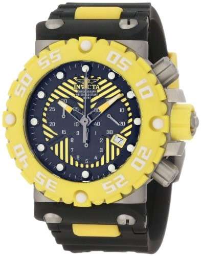 INVICTA SUBAQUA 10038 MENS WATCH YELLOW AND BLACK.  70% discount!!!!!!