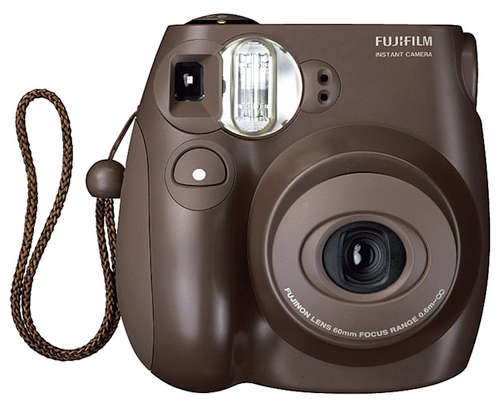 Fuji Instax mini 7s Choco camera - one pack of film package (10 films)