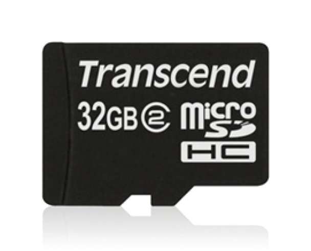 Transcend Micro SD HC Class 2 Flash Memory - 32GB