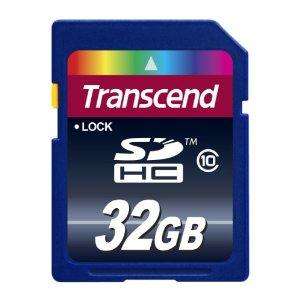 Transcend SDHC Class 10 Flash Memory - 32GB