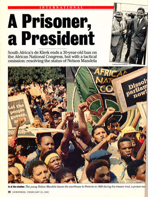 Mandela article in NEWSWEEK (Feb 1990)
