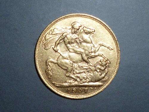 King Edward VII 22 ct Full Gold Sovereign 1907