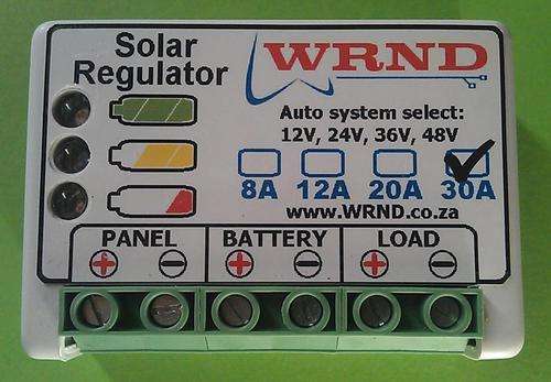 WRND Solar Regulator / Charge Controller for 12V, 24V, 36V & 48V, up to 30A
