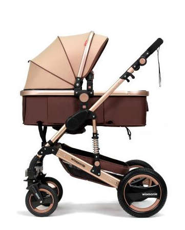 Original Belecoo Baby Stroller 2 in 1 Khaki Color / Beige