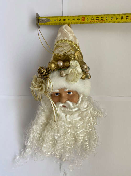 Imported Snow Santa Christmas Ornament 30cm x 12 cm