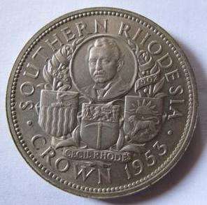 1953 5 Shillings -Southern Rhodesia Crown**Valued R350+