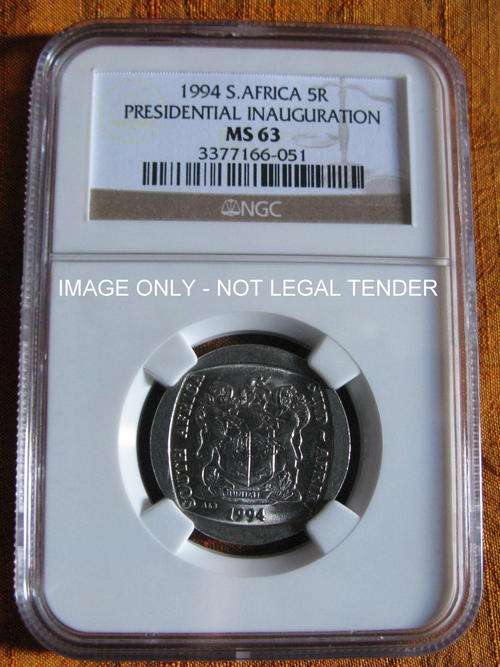 NGC Graded 1994 MS63 Inauguration R5 Coin