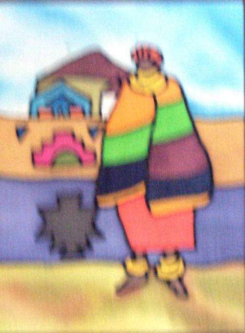 SILK PAINTING - "NDEBELE"